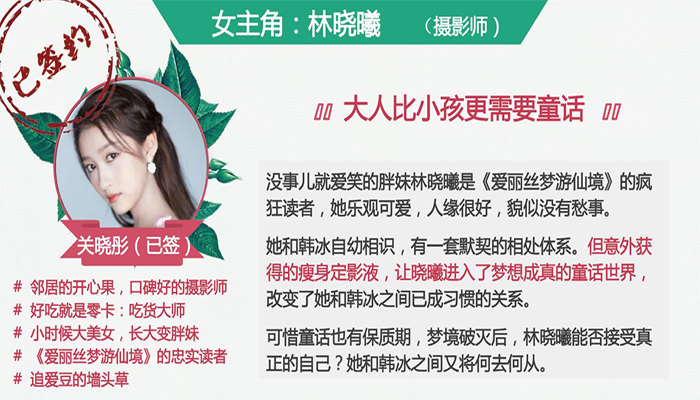 电影投资:新电影《月半爱丽丝》上映,胖女孩的追爱之旅 电影投资:新电影《月半爱丽丝》上映,胖女孩的追爱之旅